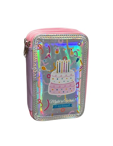 Penar neechipat cu 3 fermoare S-COOL SC3175, Fancy, Birthday