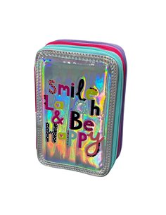 Penar neechipat cu 3 fermoare S-COOL SC3173, Motiv smile