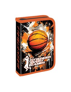 Penar neechipat 1 fermoar, 2 extensii S-COOL SC2934, Motiv basketball