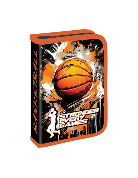 Penar neechipat 1 fermoar, 2 extensii S-COOL SC2934, Motiv basketball