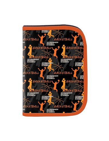 Penar neechipat 1 fermoar, 2 extensii S-COOL SC2934, Motiv basketball