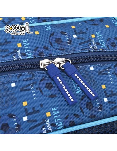 Ghiozdan scoala ergonomic 3D S-COOL SC2994, Football limited edition