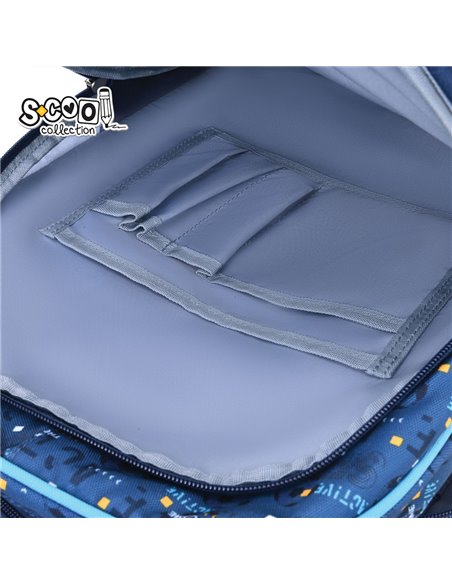 Ghiozdan scoala ergonomic 3D S-COOL SC2994, Football limited edition