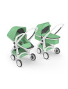 KC-ABCDWHITEMINT,Carucior 2 in 1, greentom, 100% ecologic, white mint