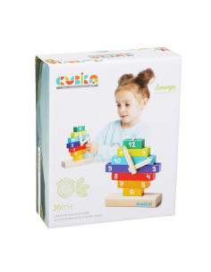 KC-CU14354,Jucarie din lemn, cubika, &quotsa invatam ceasul&quot