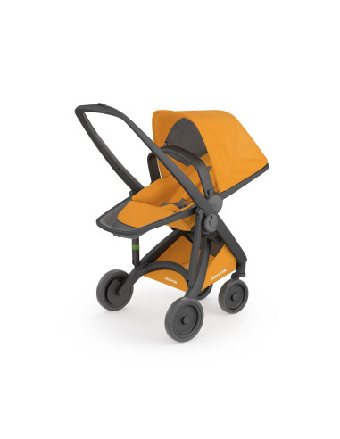 KC-ABCDBLACKSUNFLOW,Carucior 2 in 1, greentom, 100% ecologic, black sunflower