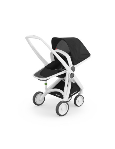 KC-ABCDWHITEBLACK,Carucior 2 in 1, greentom, 100% ecologic, white black