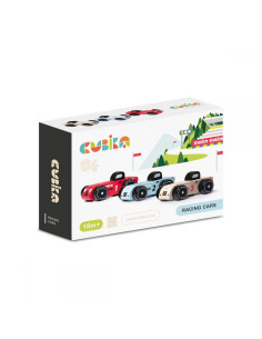 KC-15474,Jucarie din lemn, cubika, racing cars