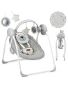 KC-BULE00014,Leagan pentru bebelusi, momi liss bear pink, 5 viteze de balansare, cronometru, alimentare baterii, 8 melodii, 2 ju