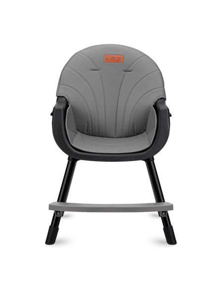 KC-KRKA00033,Scaun de masa copii momi reki, piele ecologica, black
