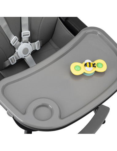 KC-KRKA00033,Scaun de masa copii momi reki, piele ecologica, black