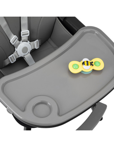 KC-KRKA00033,Scaun de masa copii momi reki, piele ecologica, black