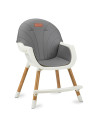 KC-KRKA00034,Scaun de masa copii momi reki, piele ecologica, dark grey
