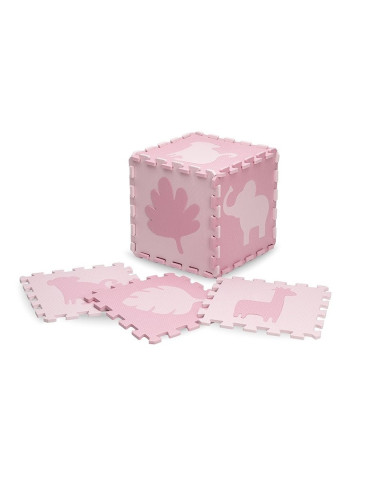KC-MAED00012,Covoras de joaca puzzle 150x150 cm, momi zawi - pink