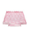 KC-MAED00012,Covoras de joaca puzzle 150x150 cm, momi zawi - pink