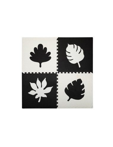KC-AKCE00028,Covoras de joaca puzzle 120x120 cm momi, feli - black
