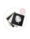 KC-AKCE00028,Covoras de joaca puzzle 120x120 cm momi, feli - black