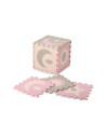 KC-AKCE00030,Covoras de joaca puzzle 93x93 cm momi, nebe - pink