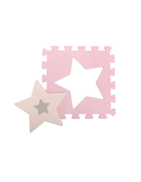 KC-AKCE00030,Covoras de joaca puzzle 93x93 cm momi, nebe - pink