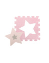 KC-AKCE00030,Covoras de joaca puzzle 93x93 cm momi, nebe - pink