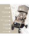 KC-AK274865,Carucior sport appekids – upp – ultracompact, pliere automata, de la nastere la 22kg - bubble beige