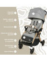 KC-AK274872,Carucior sport appekids – upp – ultracompact, pliere automata, de la nastere la 22kg - powder grey