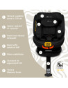 KC-AK275930,Scaun auto appekids, i-size, 40-150 cm, rear facing 360°, pro confort - black