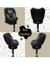 KC-AK275947,Scaun auto appekids, i-size, 40-150 cm, rear facing 360°, pro confort - grey