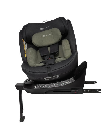 KC-AK275954,Scaun auto appekids, i-size, 40-150 cm, rear facing 360°, pro confort - green