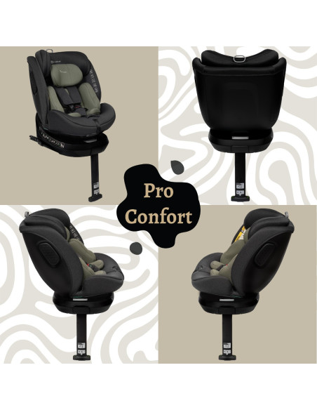 KC-AK275954,Scaun auto appekids, i-size, 40-150 cm, rear facing 360°, pro confort - green