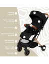 KC-AK275909,Carucior sport appekids travel, ultracompact, tip troller - black