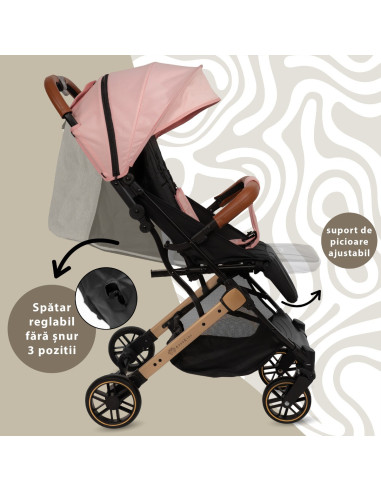 KC-AK275923,Carucior sport appekids travel, ultracompact, tip troller - pink