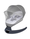 KC-AK275961,Leagan electric pentru bebelusi, cu spatar reglabil si senzor de miscare, appekids evoque - powder grey