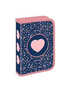 Penar neechipat 1 fermoar, 2 extensii S-COOL SC2929, Motiv pink heart