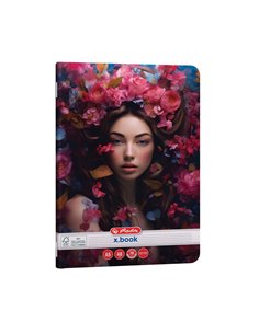 Set 10 x Caiet dictando Herlitz A5, 48 file, 70g/mp, colturi rotunjite, Motiv Beauty 2