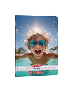 Set 10 x Caiet matematica Herlitz A5, 48 file, 70g/mp, colturi rotunjite, Motiv Sports 2