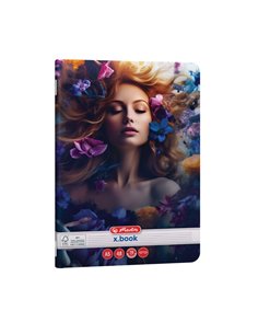 Set 10 x Caiet dictando Herlitz A5, 48 file, 70g/mp, colturi rotunjite, Motiv Beauty