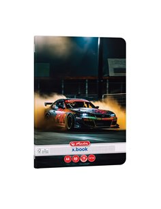 Caiet matematica Herlitz A4, 60 file, 70g/mp, colturi rotunjite, Motiv Race Cars