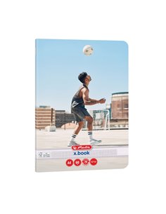 Caiet matematica Herlitz A4, 60 file, 70g/mp, colturi rotunjite, Motiv Sports 2