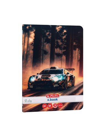 Caiet dictando Herlitz A4, 60 file, 70g/mp, colturi rotunjite, Motiv Race Cars Caiet dictando Herlitz A4, 60 file, 70g/mp, colturi rotunjite, Motiv Race Cars