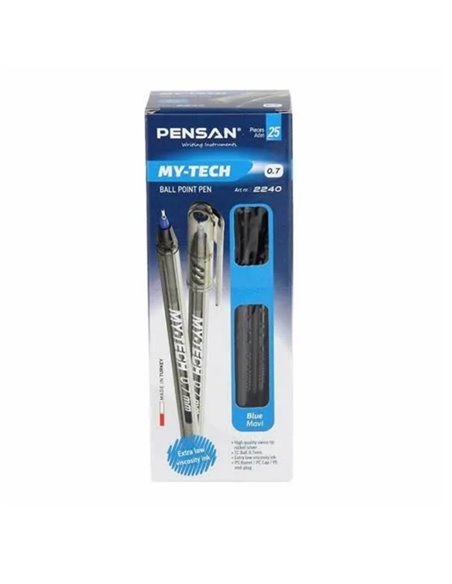 Set 25 x Pix Pensan MY TECH 0.7 mm - Albastru