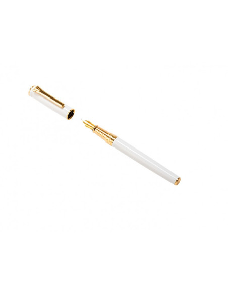 Set cadou stilou + calimara PICASSO 688S/W, Alb