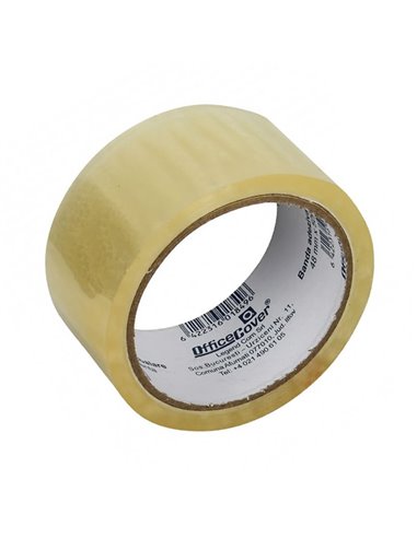 Banda adeziva pentru ambalare Office-Cover, 48 mm x 50 yard, transparent, acrilic