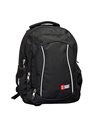 Ghiozdan scoala St.Right cu 4 compartimente, 43X32X20 cm, Negru
