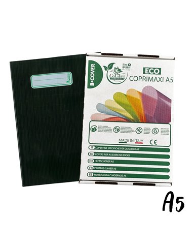 SET 24 bucati - Coperta Colibri Eco, A5, 140 microni, Negru Opac