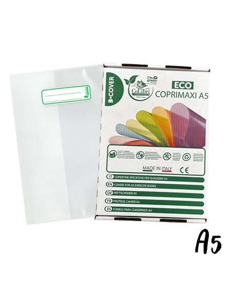 SET 24 bucati - Coperta Colibri Eco, A5, 140 microni, Transparent