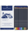 FC114712,Creioane colorate Goldfaber Faber-Castell FC114712, 12 culori, cutie metal