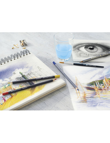 FC114712,Creioane colorate Goldfaber Faber-Castell FC114712, 12 culori, cutie metal