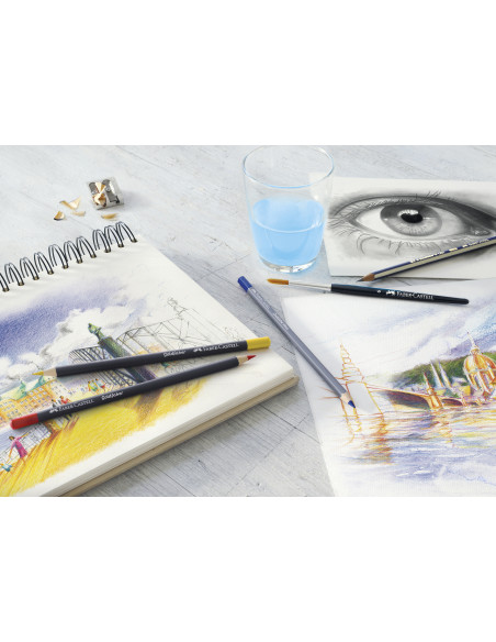 FC114712,Creioane colorate Goldfaber Faber-Castell FC114712, 12 culori, cutie metal