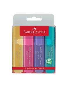 Textmarker set 4 pastel Faber-Castell